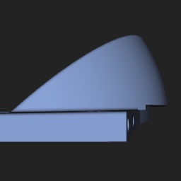 The "cutout" version of the model.