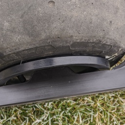 The first serviceable prototype, with Life Savers. I cut the frame out with a knife to make them fit.