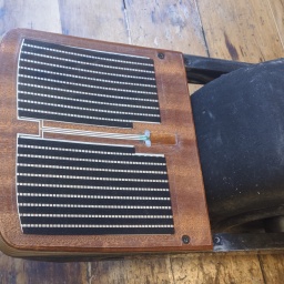 A new front footpad with the grip tape taken off and mounted on the board.